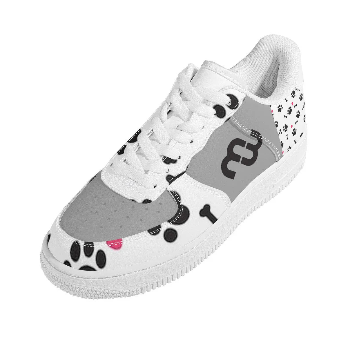 Top and Money puppy SF_F8 Unisex Sneaker Bushae grey Quick delivery Low white Supportive team paws