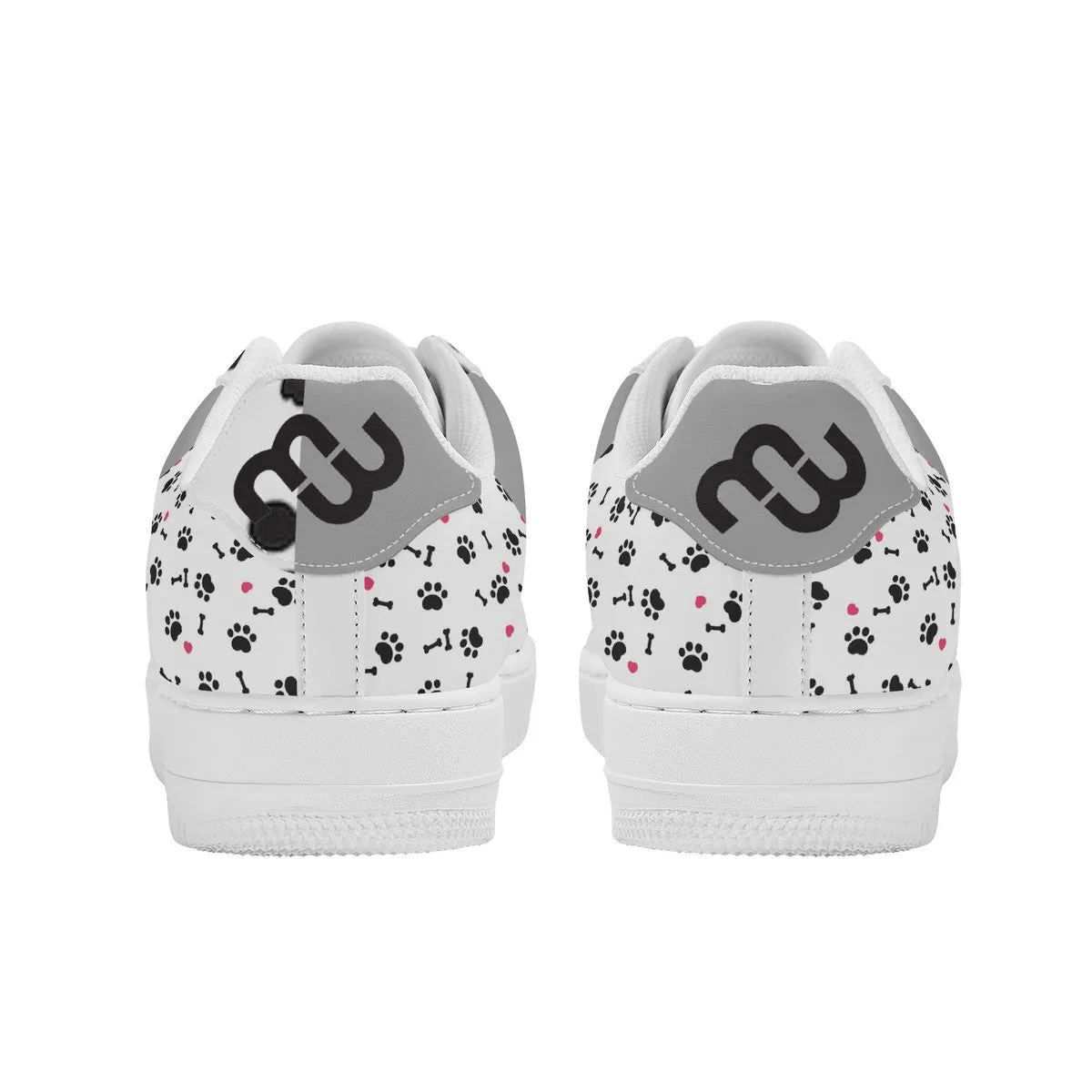 Top and Money puppy SF_F8 Unisex Sneaker Bushae grey Quick delivery Low white Supportive team paws