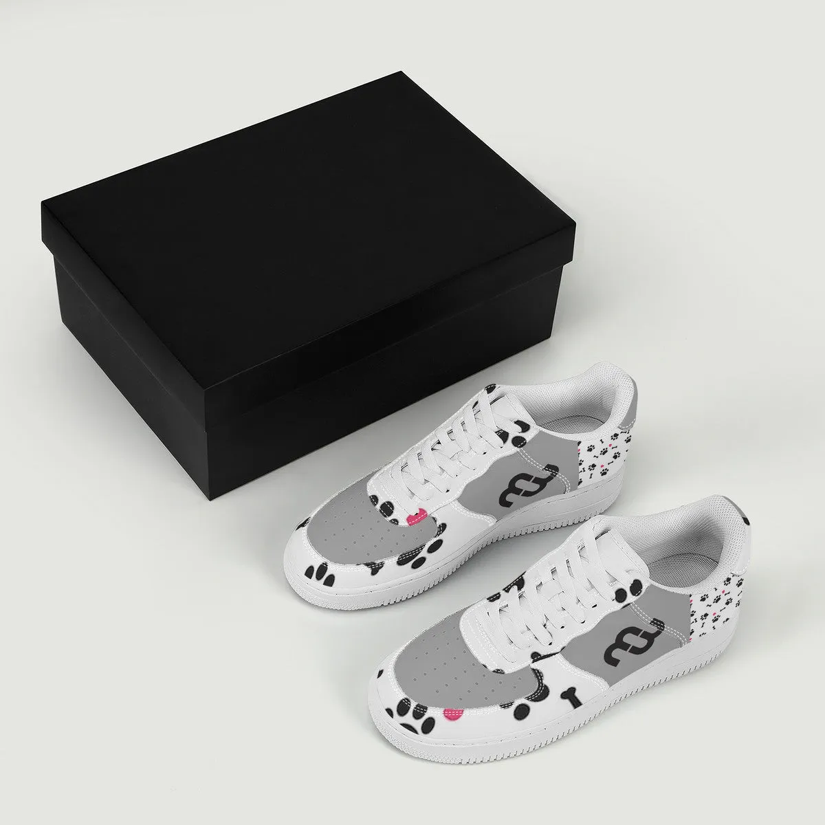 Top and Money puppy SF_F8 Unisex Sneaker Bushae grey Quick delivery Low white Supportive team paws