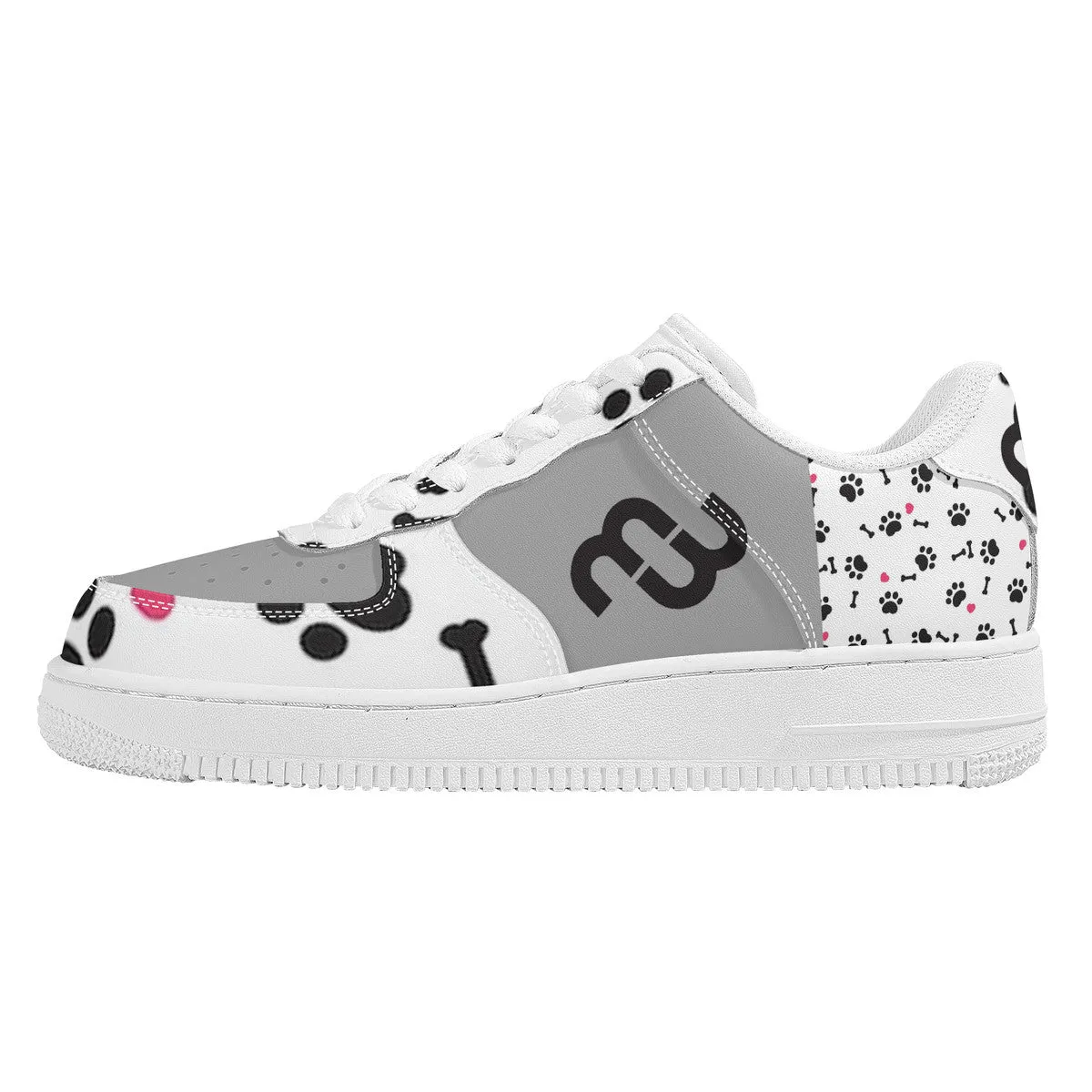 Top and Money puppy SF_F8 Unisex Sneaker Bushae grey Quick delivery Low white Supportive team paws
