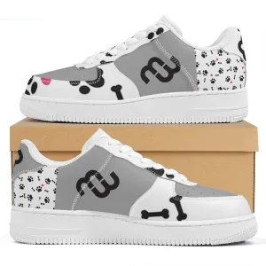 Top and Money puppy SF_F8 Unisex Sneaker Bushae grey Quick delivery Low white Supportive team paws