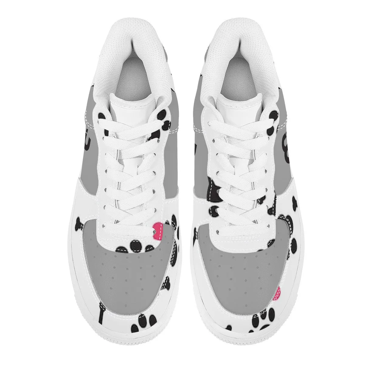 Top and Money puppy SF_F8 Unisex Sneaker Bushae grey Quick delivery Low white Supportive team paws