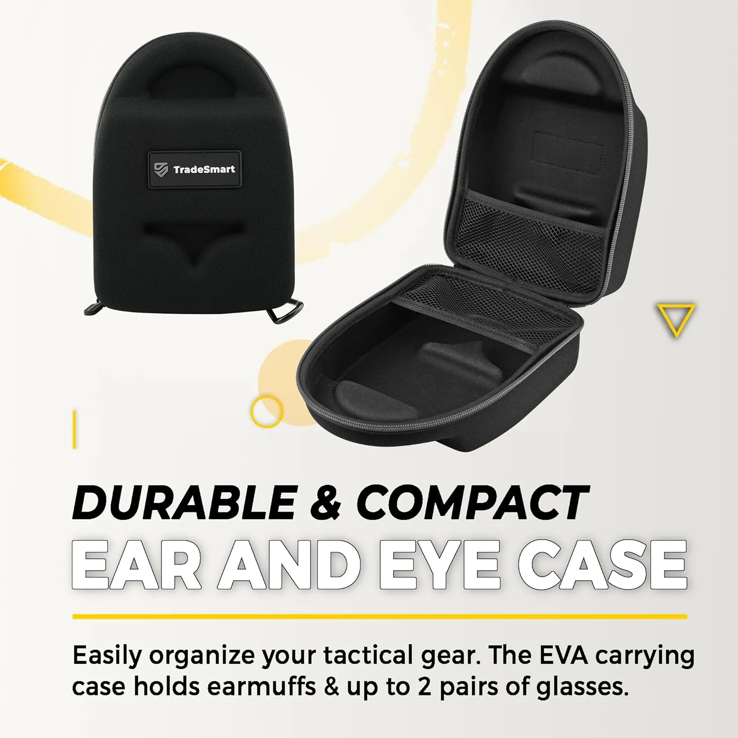 TradeSmart All-in-One Shooting Ear Protection - Comfort  NRR 28 Earmuffs, Glasses & Earplugs   Carry Case