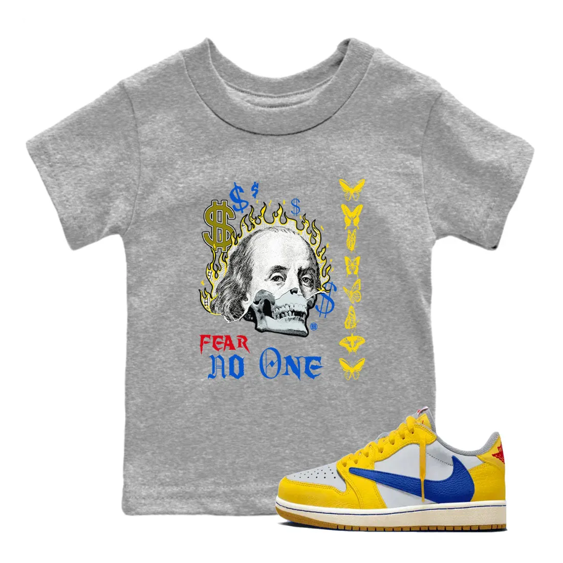 Travis No One Supportive team SNRT Air - Canary Tailored selection Fear Scott Kids 1 Sneaker Jordan Tees