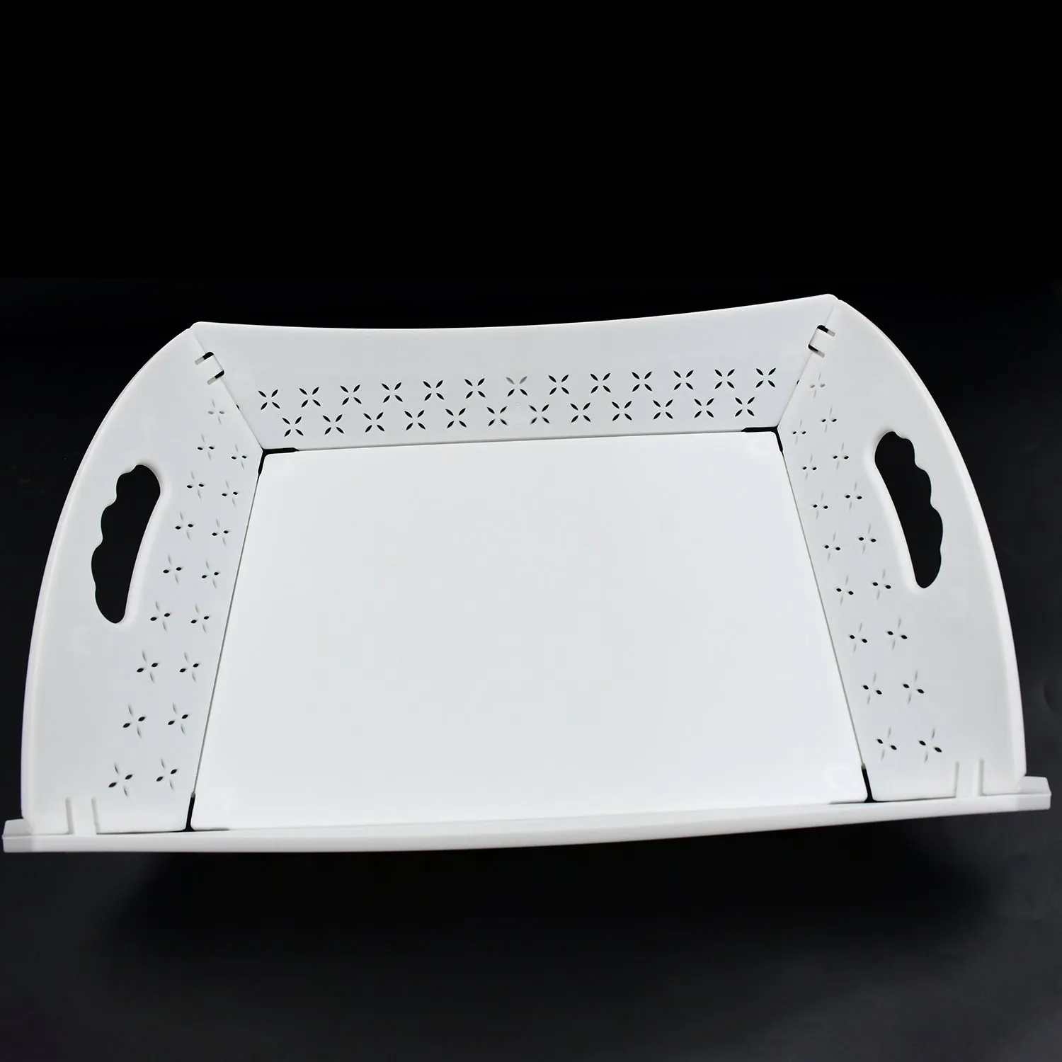 Tray Serving Foldable Outdoors, Plastic Great savings Tray For Serving Protected Serving Food, (1 Tray With Restaurants Pc) Handle Kitchen,