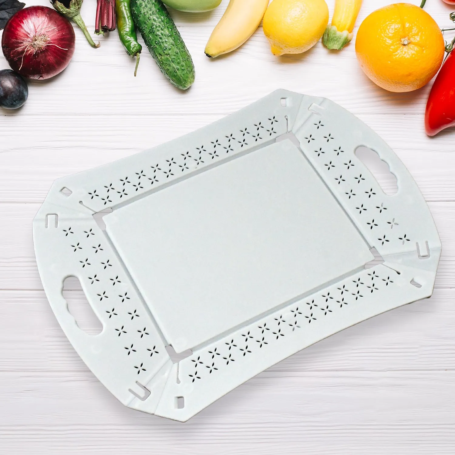 Tray Serving Foldable Outdoors, Plastic Great savings Tray For Serving Protected Serving Food, (1 Tray With Restaurants Pc) Handle Kitchen,