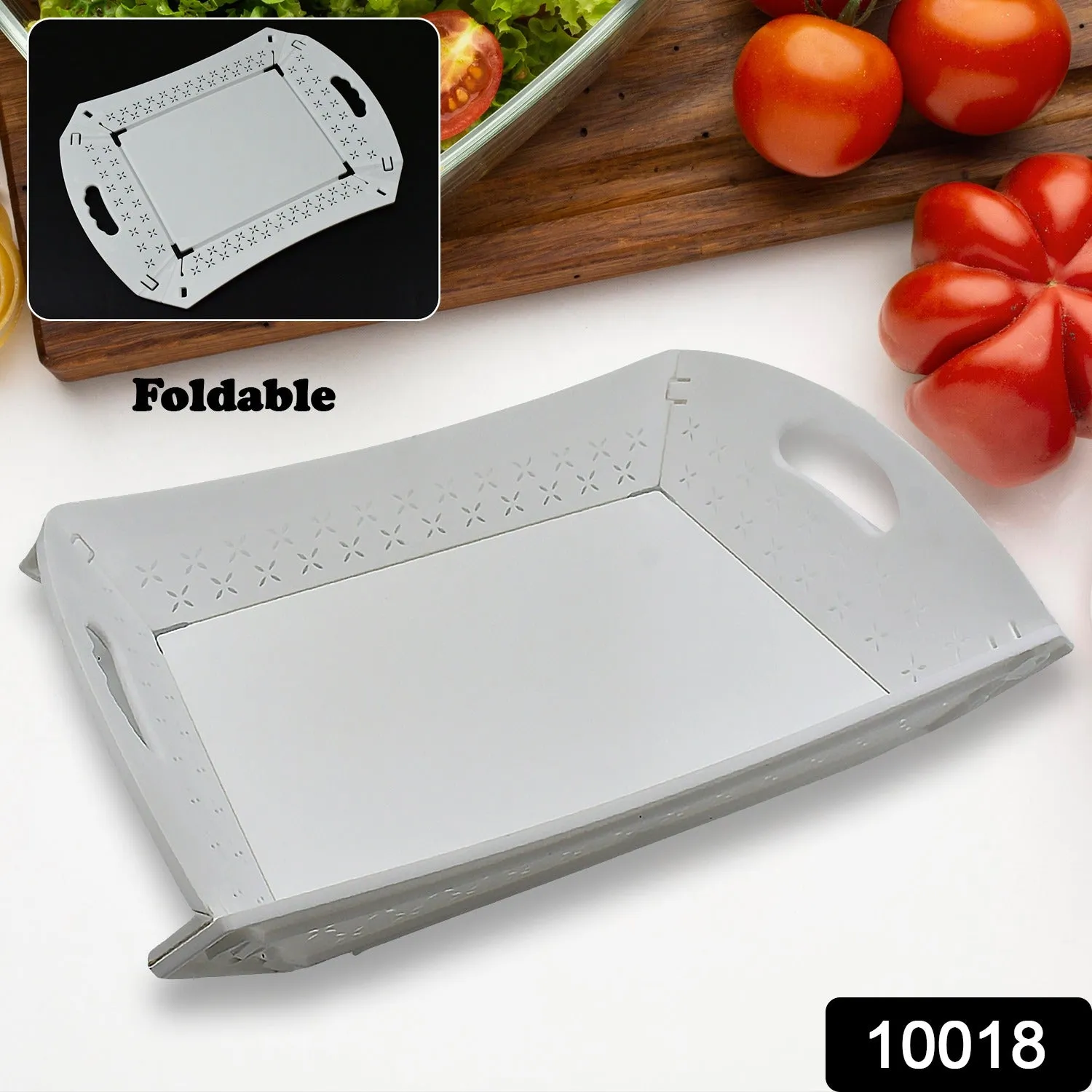 Tray Serving Foldable Outdoors, Plastic Great savings Tray For Serving Protected Serving Food, (1 Tray With Restaurants Pc) Handle Kitchen,