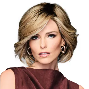 TREND ALERT Chin-Length Full Volume Bob Boy Cut Wig, Designer Series by Hairuwear, Average Cap Size, GF11-25SS Honey Pecan