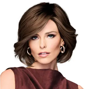 TREND ALERT Chin-Length Full Volume Bob Boy Cut Wig, Designer Series by Hairuwear, Average Cap Size, GF4-10SS Iced Java