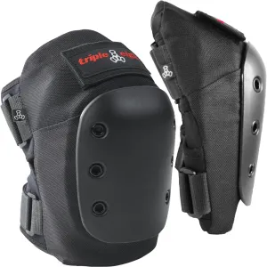Triple Eight KP Pro Professional Skateboarding Knee Pad Set (Pair), X-Large, Black