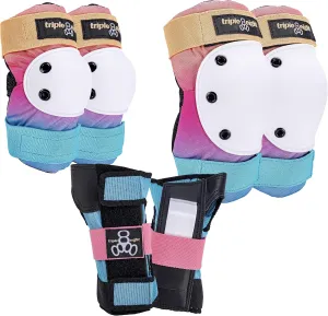 Triple Eight Saver Series 3-Pack Pad Set– Ideal for Skateboarding, In-line Skating, Roller Skating, and Biking