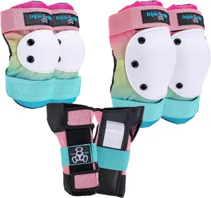 Triple Eight Saver Series 3-Pack Pad Set– Ideal for Skateboarding, in-line Skating, Roller Skating, and Biking