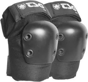 TSG Elbowpad Ace Protective Pads, Hardshell, EVA Foam, PE Elbow Cap, Tear Resistant Nylon, 360 Degree Wrap Strap, Pre Shaped, Horseshoe, Slip On, Pull Over, Skating, Downhill, Black
