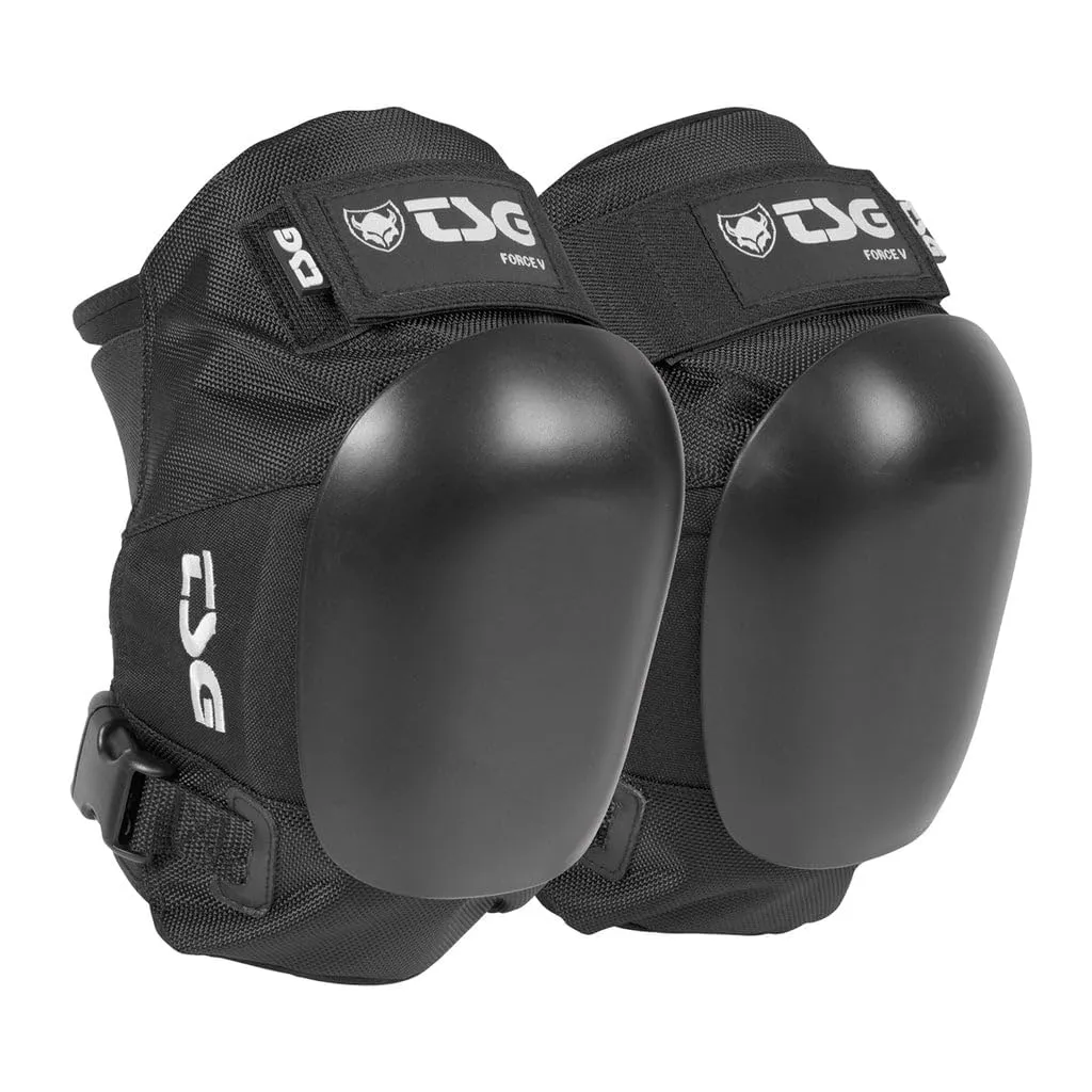TSG Kneepad - Force V Skate Kneepads | Hardshell Construction, Multilayer EVA Foam, Neoprene Butterfly Straps, Open Back Design | For Roller Derby, Skate VertPark