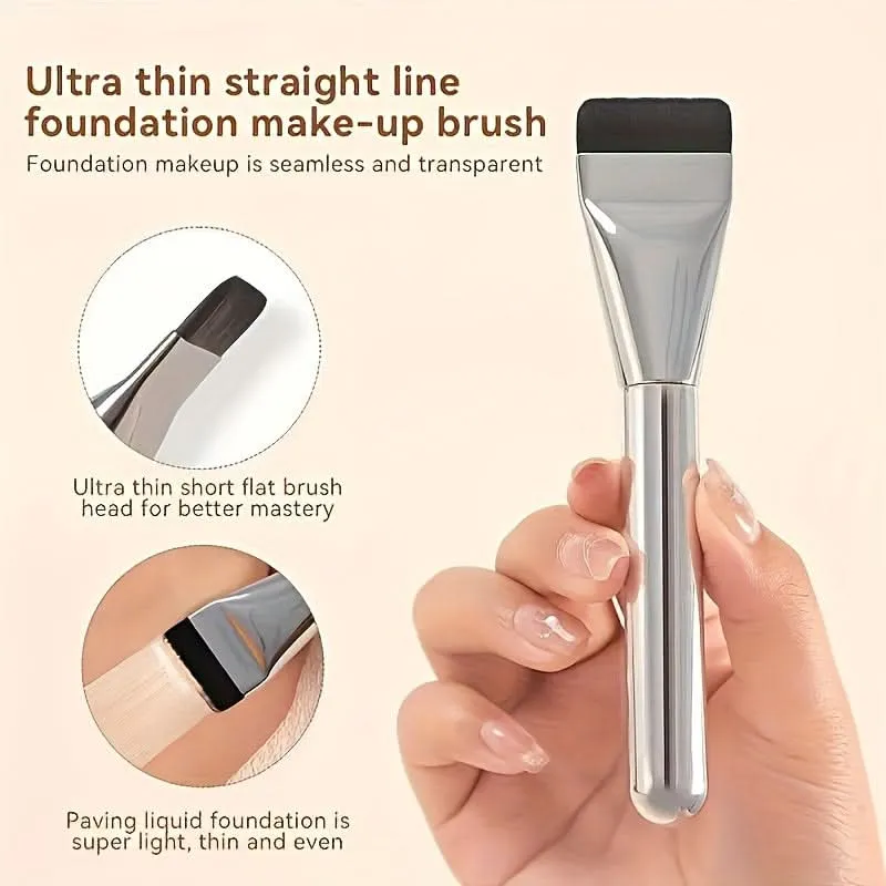 Ultra-Thin Flat Foundation & Mask Brush