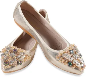 Unifizz Women Ballet Flats Rhinestone Wedding Ballerina Shoes Foldable Sparkly Comfort Slip on Flat Wedding Shoes