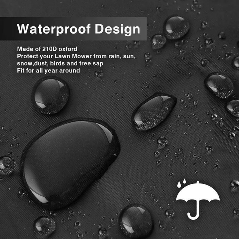 Universal Waterproof UV Lawn Mower Cover 193*64*112cm Rain Protection