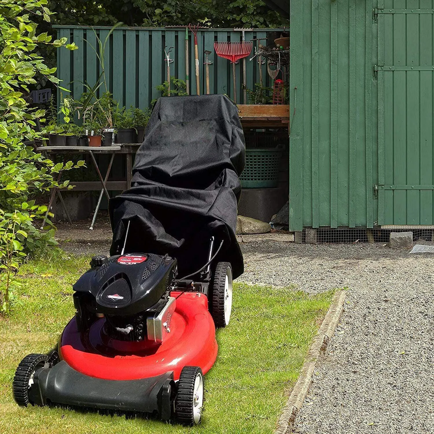 Universal Waterproof UV Lawn Mower Cover 193*64*112cm Rain Protection