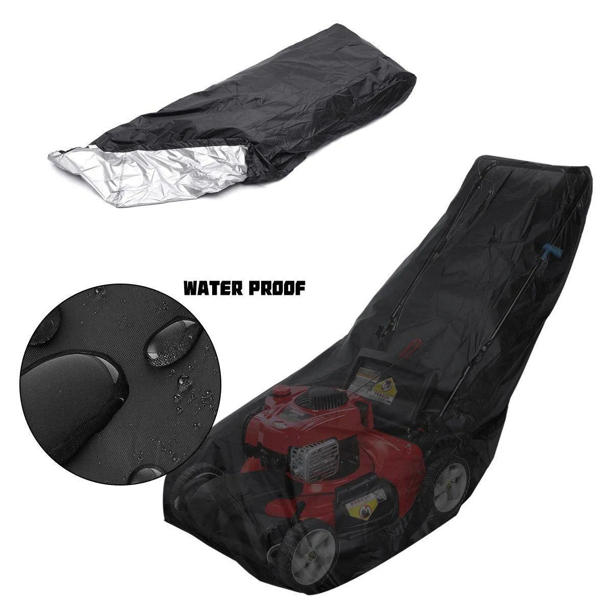 Universal Waterproof UV Lawn Mower Cover 193*64*112cm Rain Protection