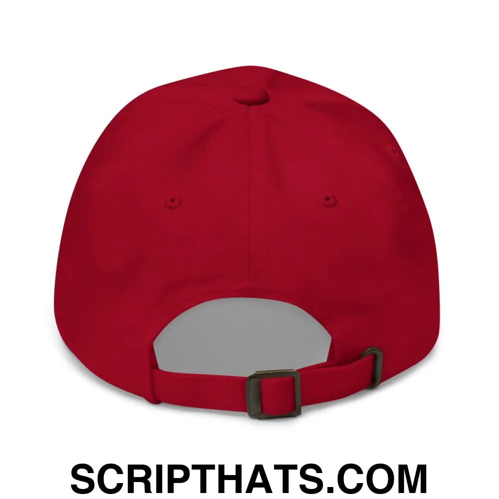 Upside Down Derby Embroidered Unstructured Dad Hat