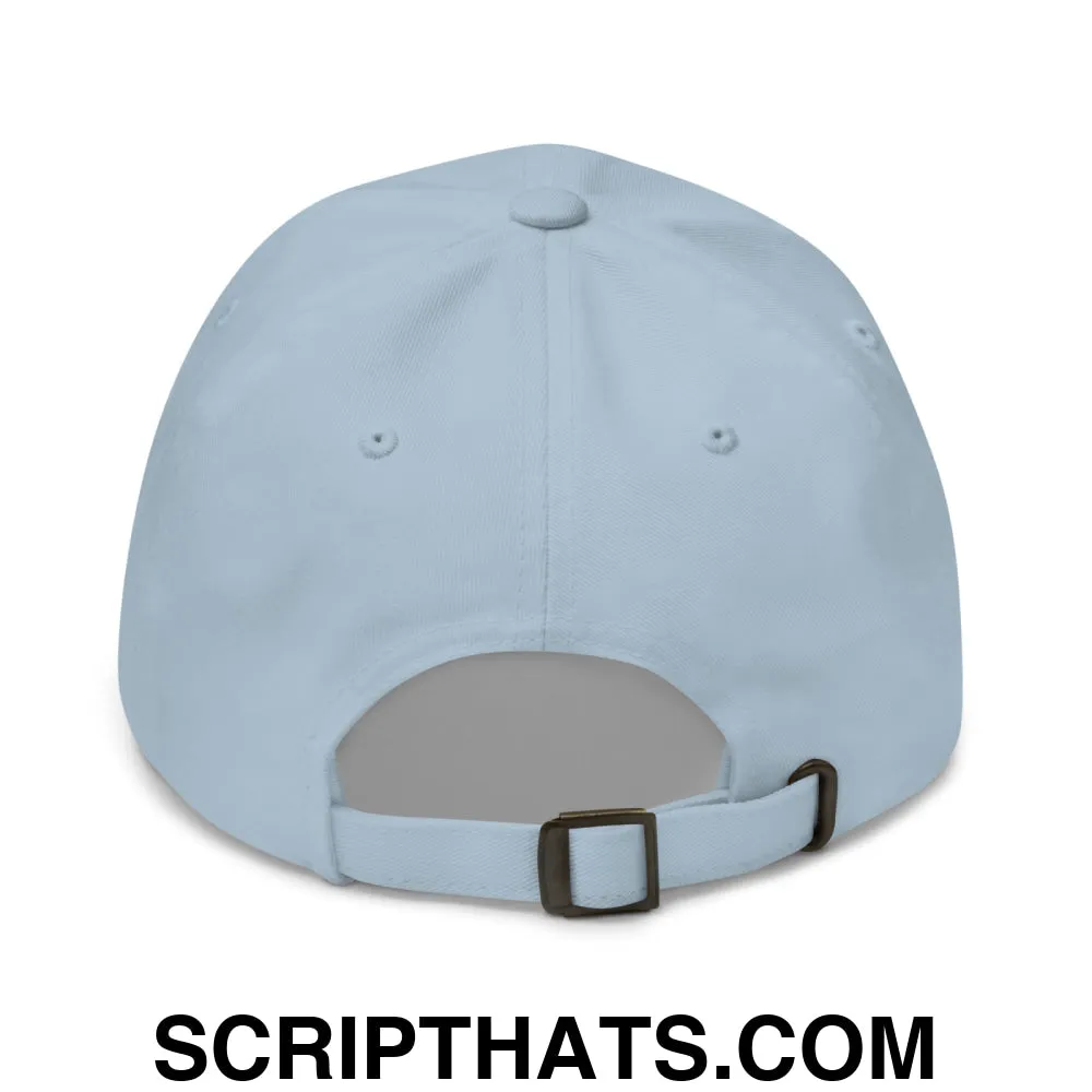 Upside Down Derby Embroidered Unstructured Dad Hat