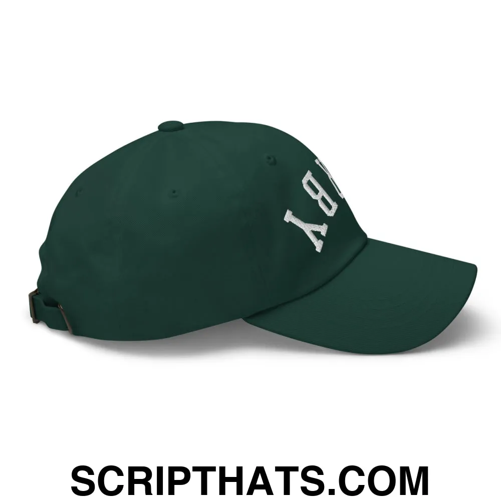 Upside Down Derby Embroidered Unstructured Dad Hat