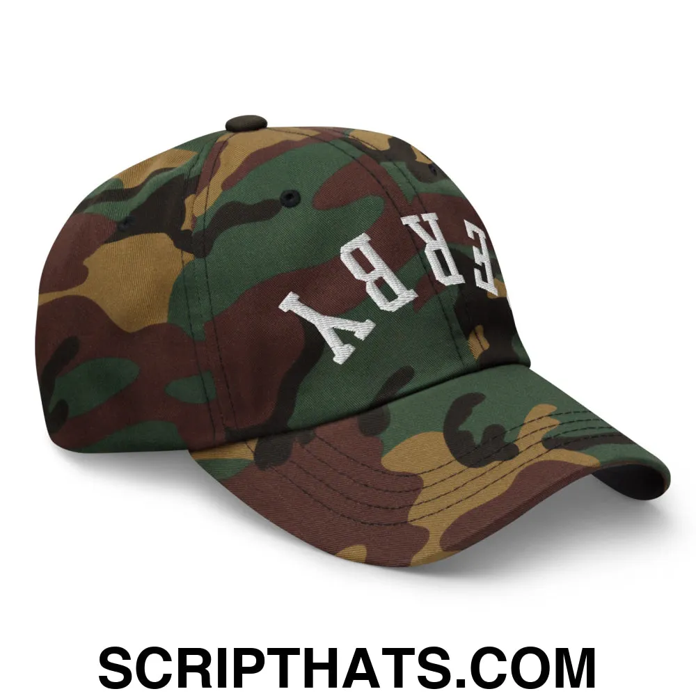 Upside Down Derby Embroidered Unstructured Dad Hat