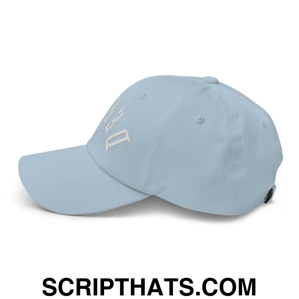 Upside Down Derby Embroidered Unstructured Dad Hat