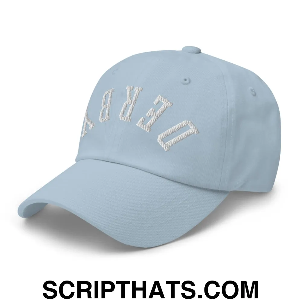 Upside Down Derby Embroidered Unstructured Dad Hat