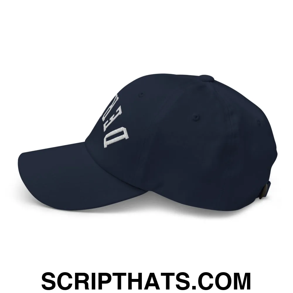 Upside Down Derby Embroidered Unstructured Dad Hat