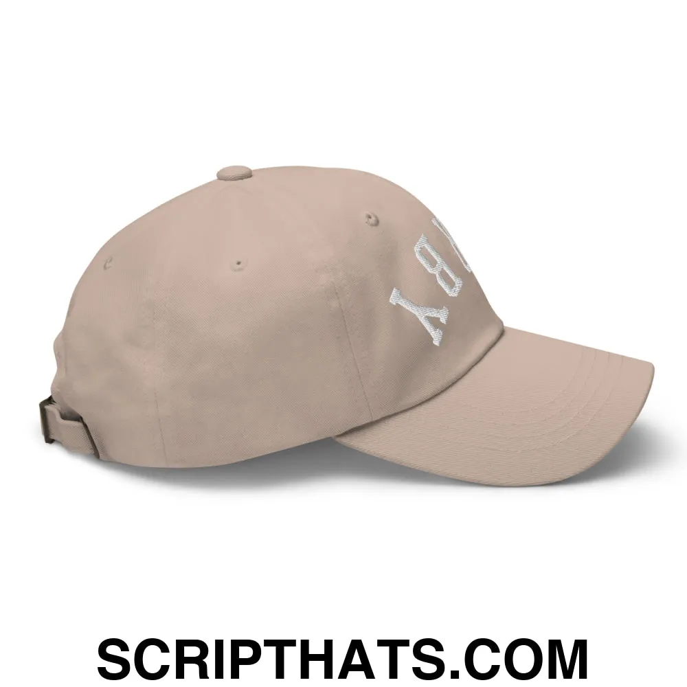 Upside Down Derby Embroidered Unstructured Dad Hat