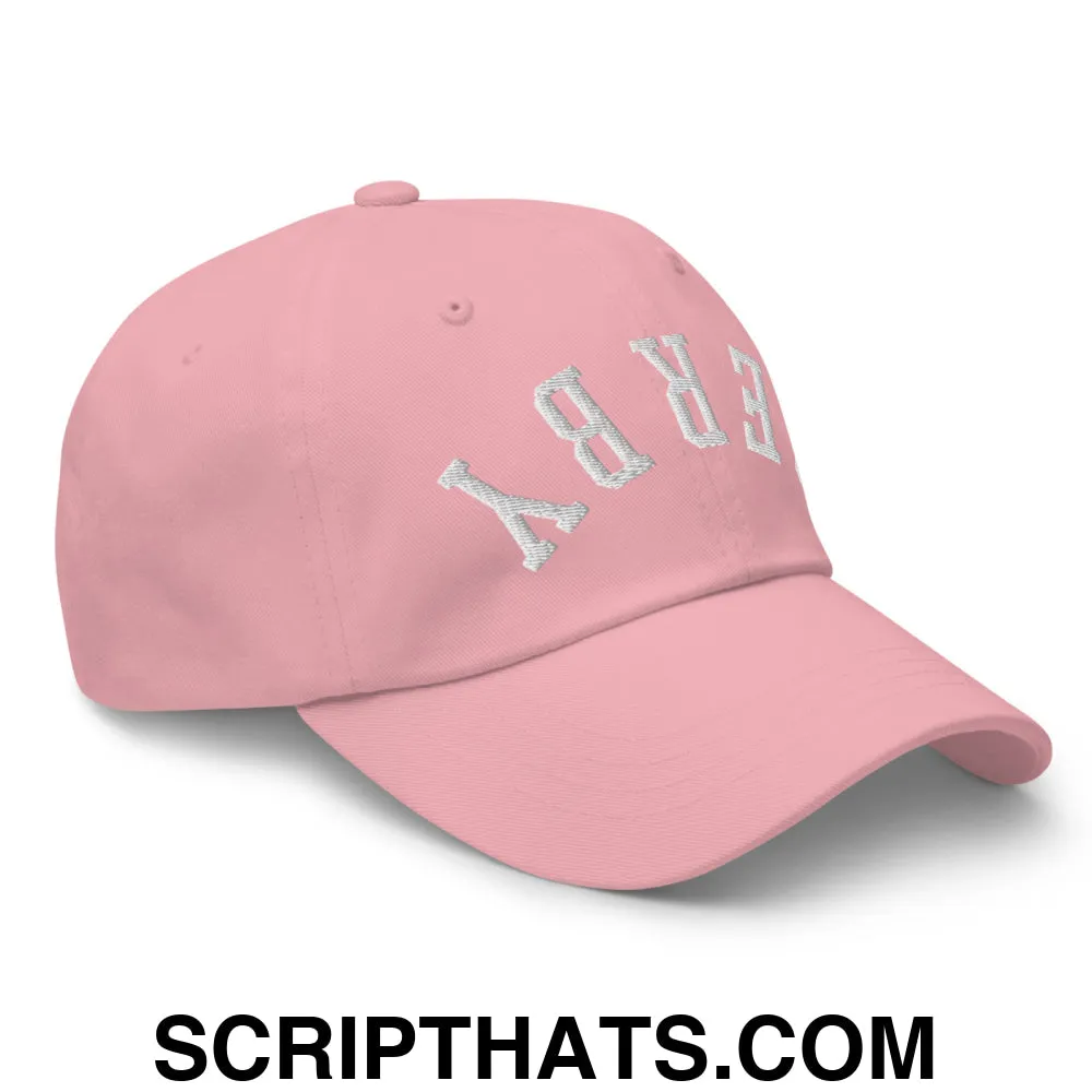Upside Down Derby Embroidered Unstructured Dad Hat