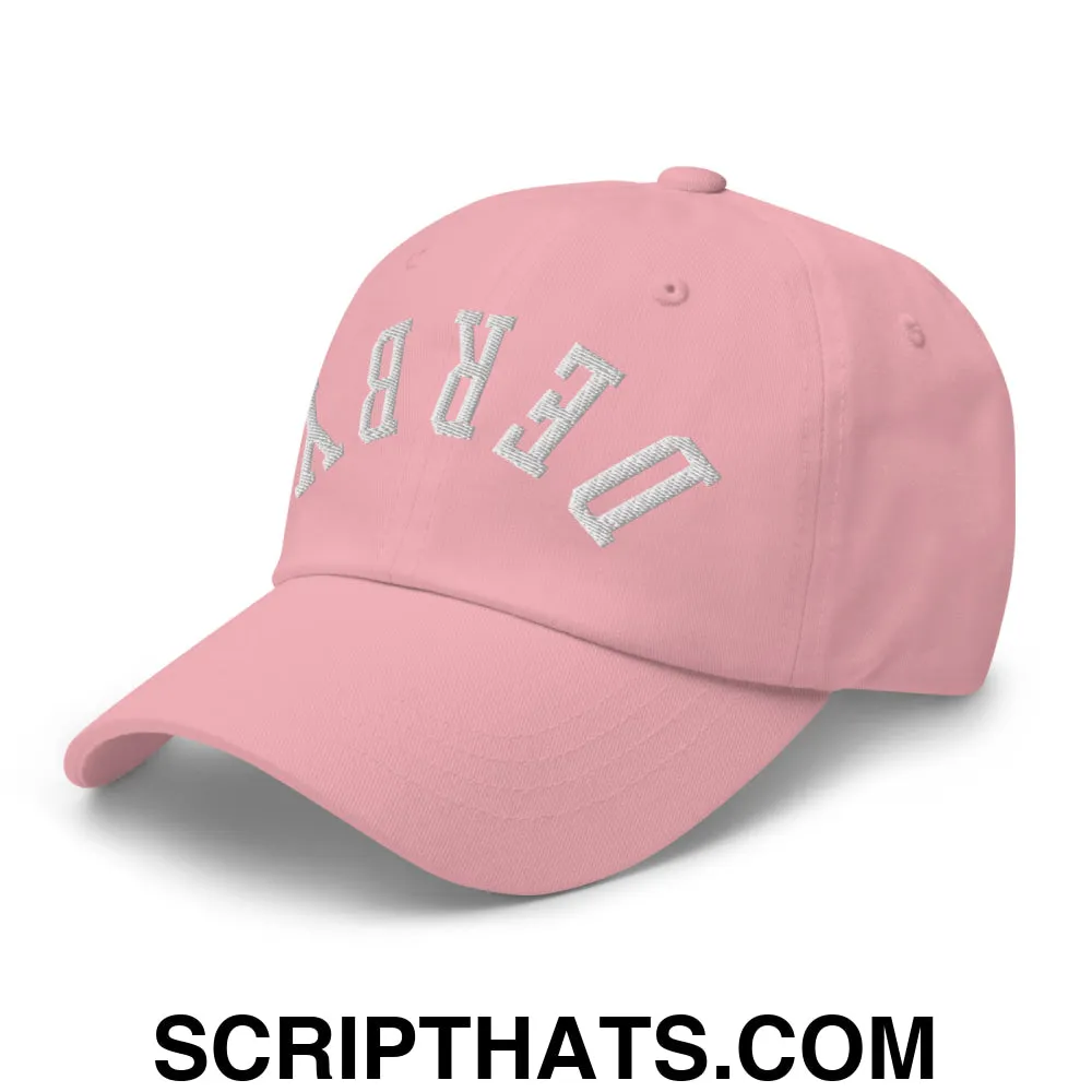 Upside Down Derby Embroidered Unstructured Dad Hat