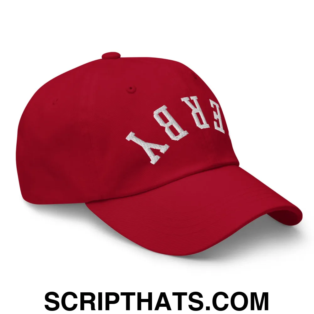 Upside Down Derby Embroidered Unstructured Dad Hat