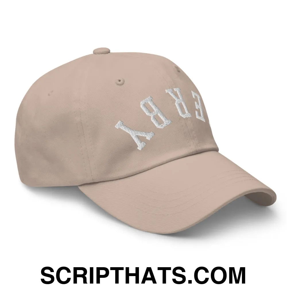 Upside Down Derby Embroidered Unstructured Dad Hat