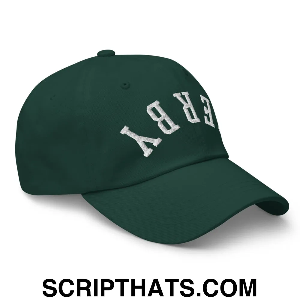 Upside Down Derby Embroidered Unstructured Dad Hat