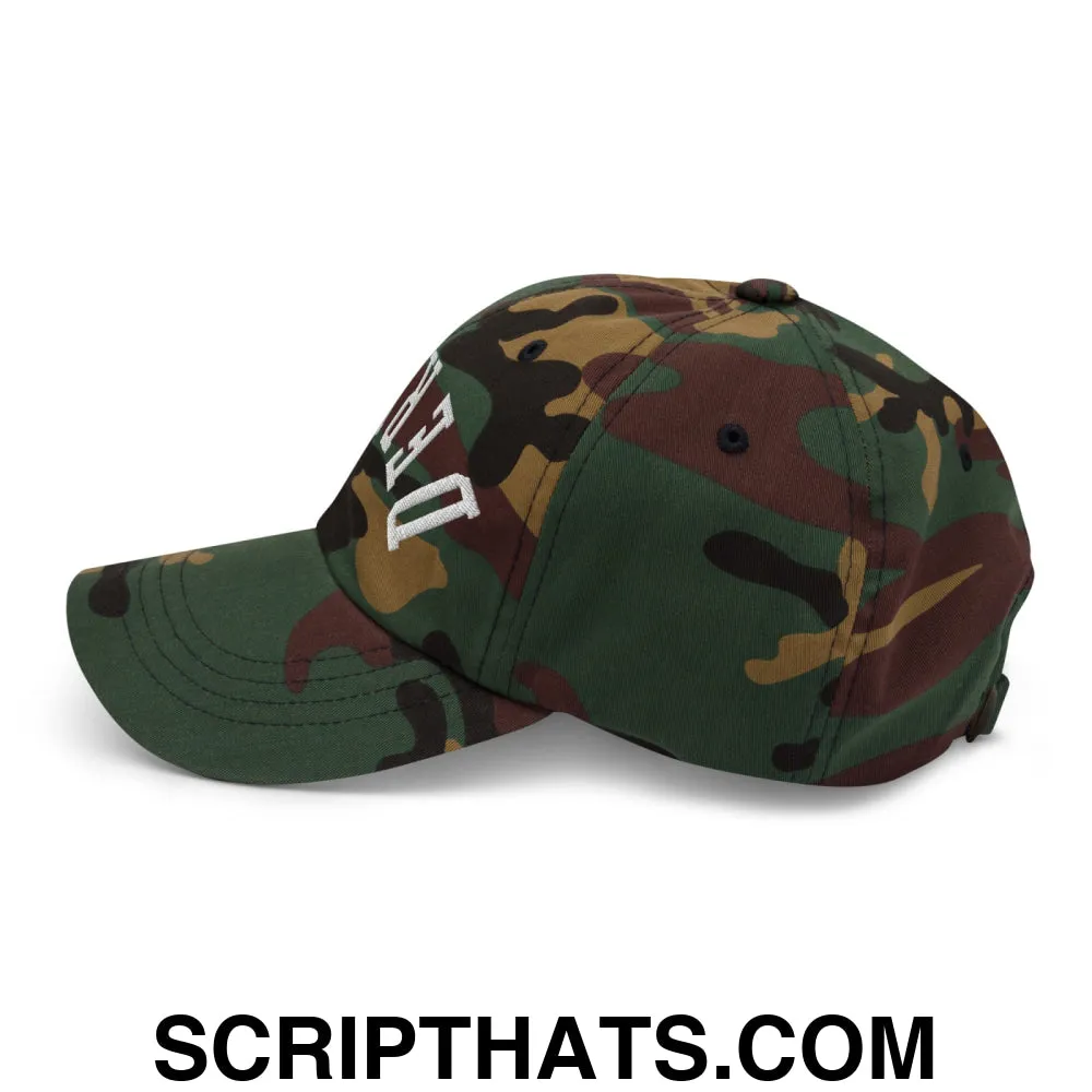 Upside Down Derby Embroidered Unstructured Dad Hat