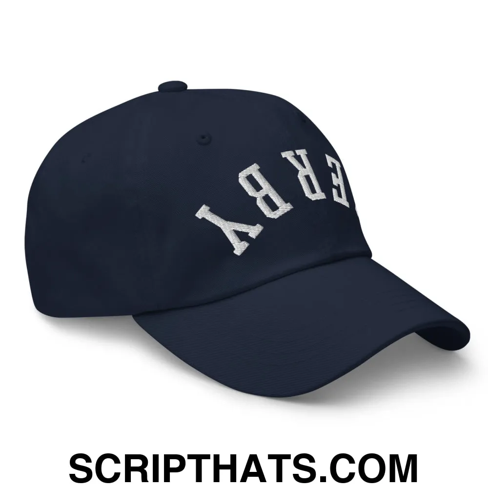 Upside Down Derby Embroidered Unstructured Dad Hat