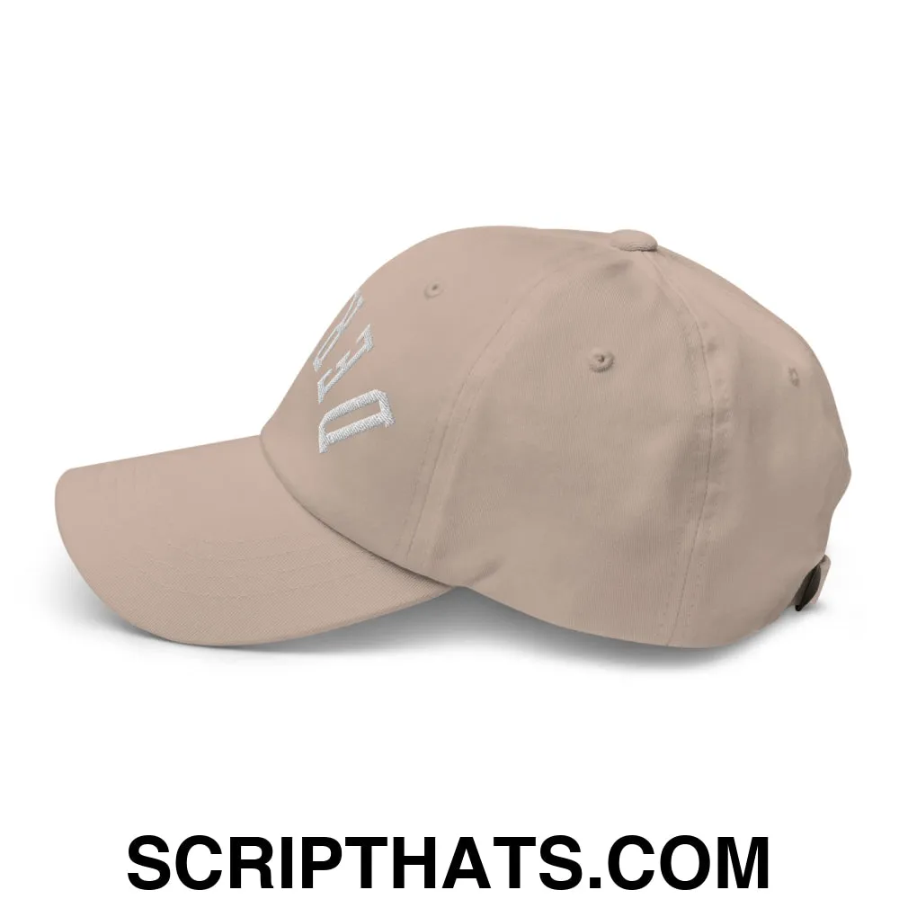 Upside Down Derby Embroidered Unstructured Dad Hat