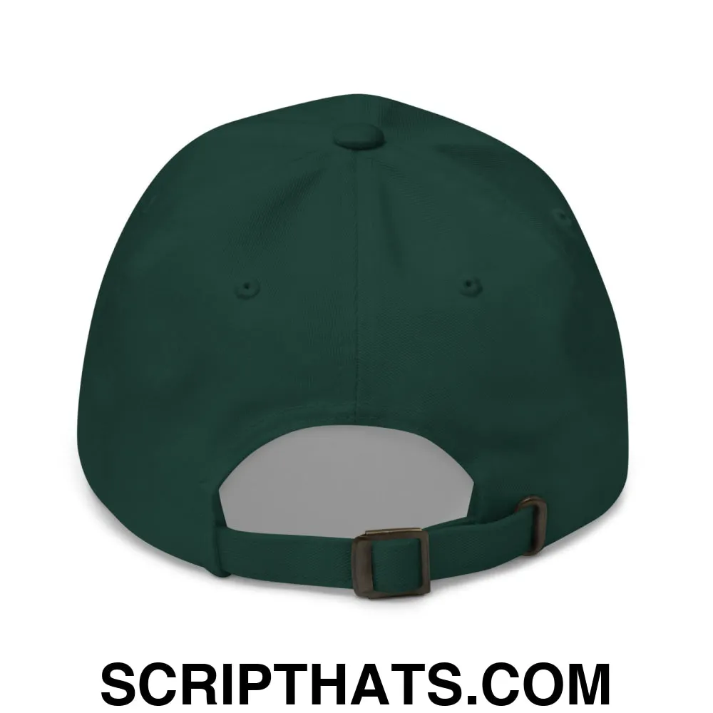 Upside Down Derby Embroidered Unstructured Dad Hat