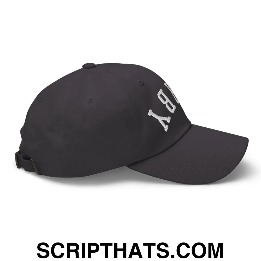 Upside Down Derby Embroidered Unstructured Dad Hat