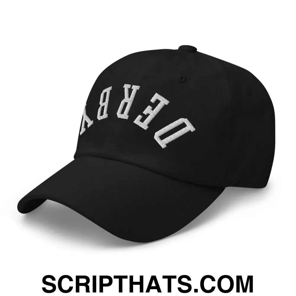 Upside Down Derby Embroidered Unstructured Dad Hat