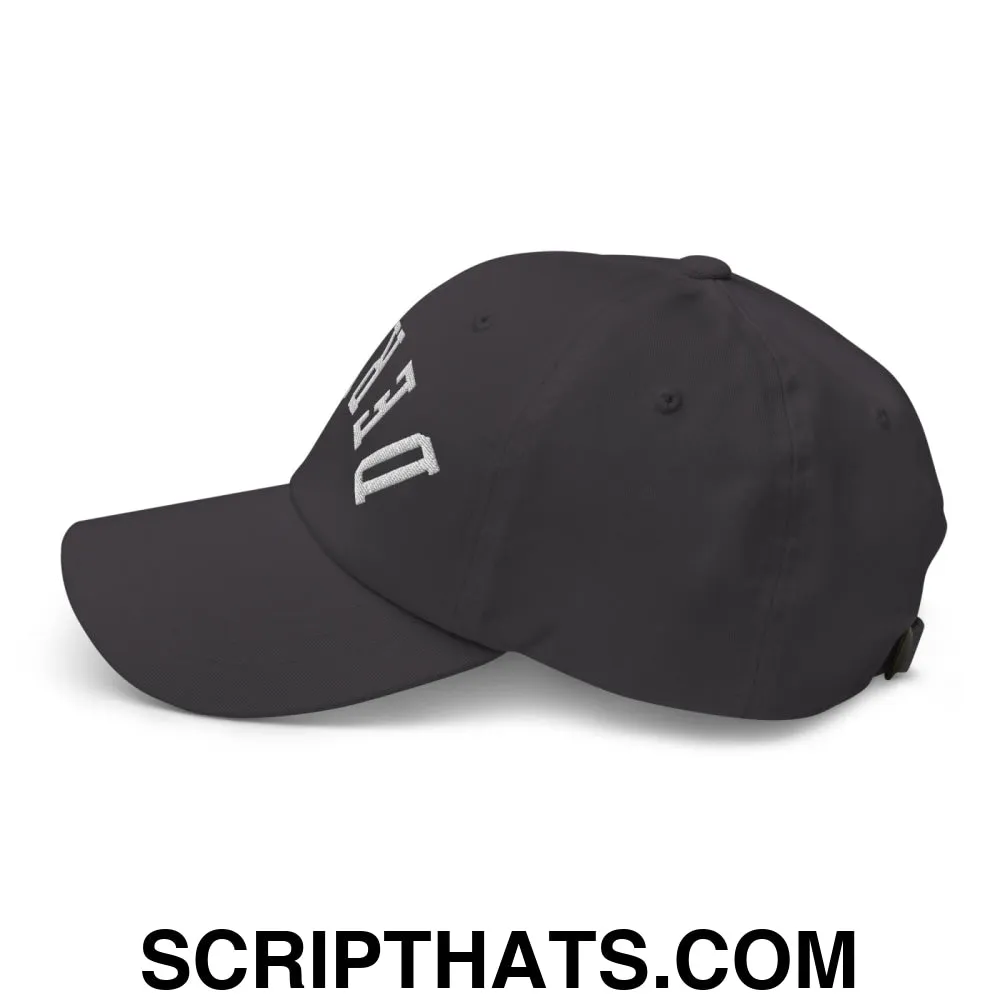 Upside Down Derby Embroidered Unstructured Dad Hat