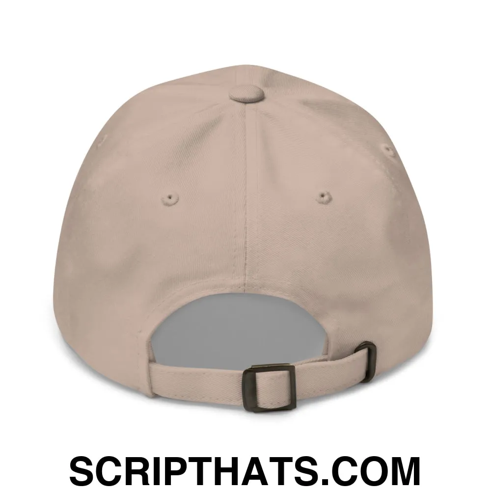 Upside Down Derby Embroidered Unstructured Dad Hat