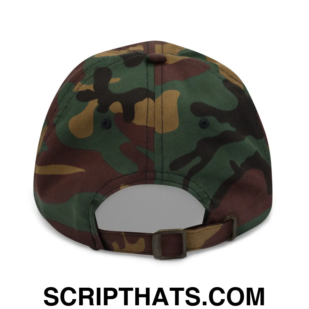 Upside Down Derby Embroidered Unstructured Dad Hat