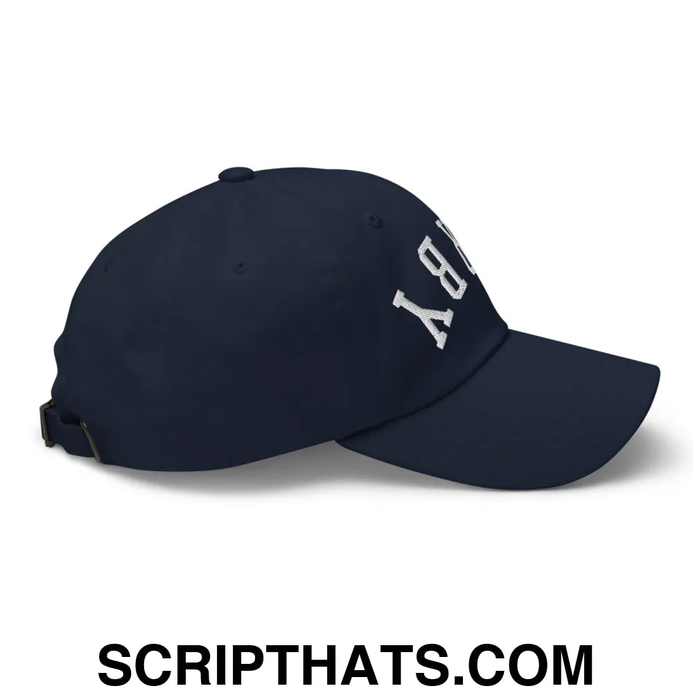 Upside Down Derby Embroidered Unstructured Dad Hat