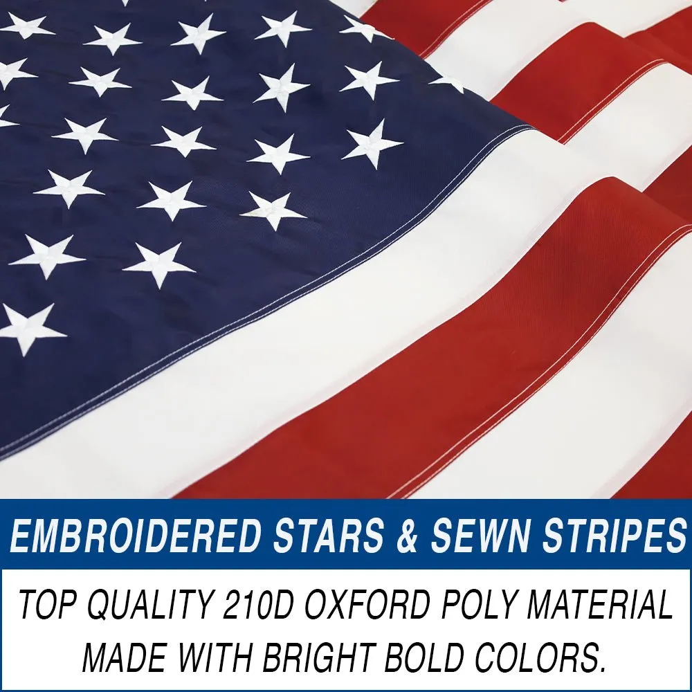 USA Embroidered Flag 5x8ft