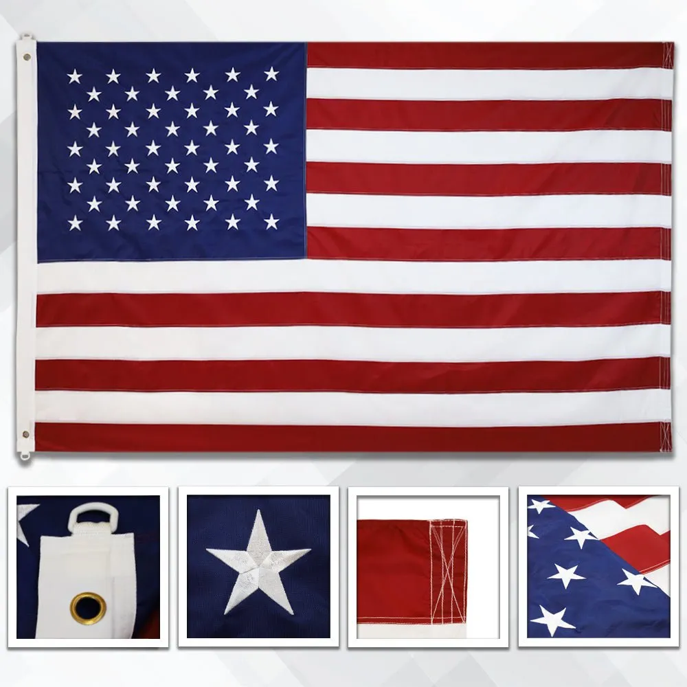 USA Embroidered Flag 8x12ft
