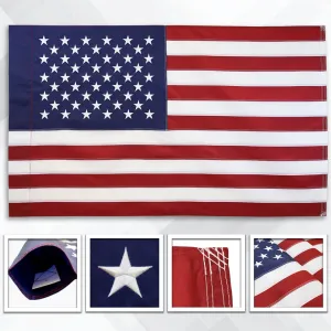 USA Embroidered Flag (Sleeved) 3x5ft