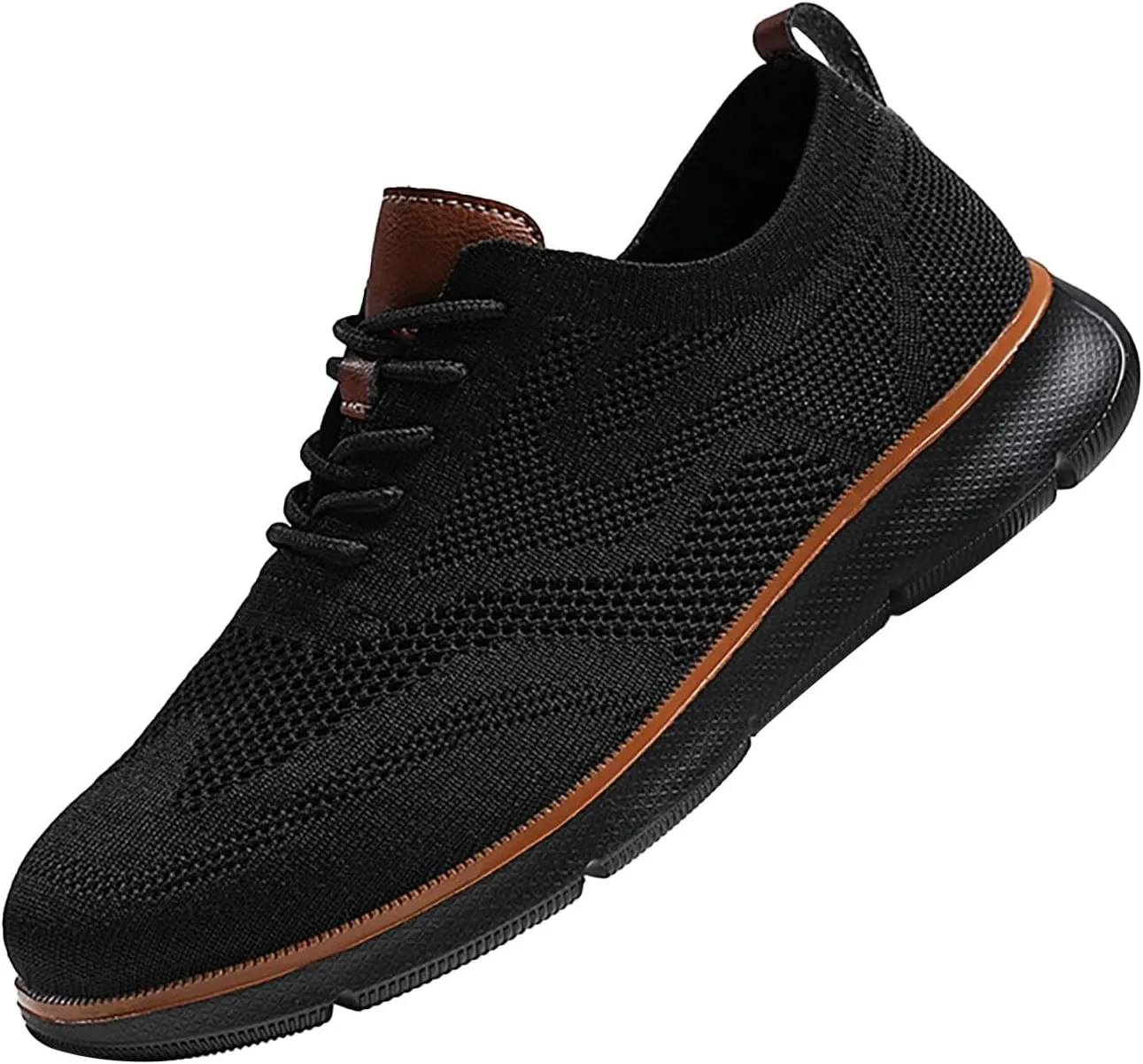 Valentines Deals of Today Breeze Shoes for Men New Urbans Mens Wearbreeze Mesh Dress Shoes Men White Sneakers for Women Knit Sneakers Men Slip on Sneakers Woven Orthopedic